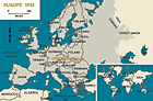 یورپ 1933، چیکو سلواکیہ کو دکھایا گیا ہے
