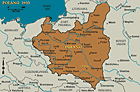 La Pologne en 1933, avec indication de Lvov