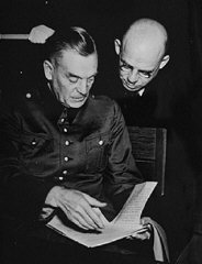 Defendants Wilhelm Keitel and Fritz Sauckel.