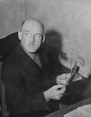 Defendant Fritz Sauckel in his prison cell.
