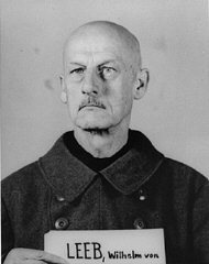 Mug shot of former Field Marshal Wilhelm Ritter von...