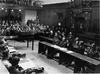 View of the courtroom during a session of the Milch...