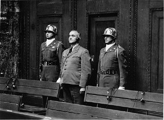 Defendant Gottlob Berger, former chief of the SS Main...