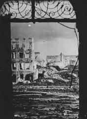 A Polish town in ruins after six years of war and German...