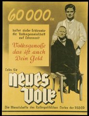 Poster yang mempromosikan publikasi bulanan Nazi, Neues...
