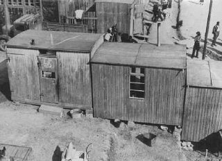 Forced-labor camp for Roma (Gypsies).