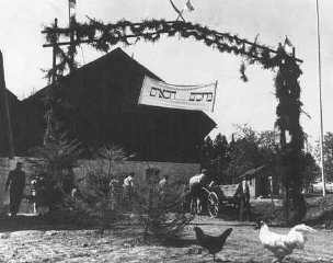 An agricultural training farm preparing Jewish refugees...
