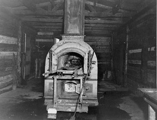 Cremation oven used in the Bergen-Belsen concentration...