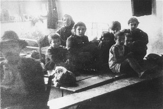 Jews from Macedonia who were rounded up and assembled...