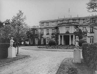 Sede de la Conferencia de Wannsee de enero de 1942...