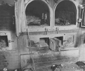 The crematoria at the Gusen camp, a subcamp of Mauthausen...