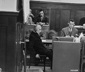 Priest Benedict Wein gives testimony as a witness for...