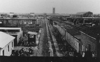 Vue du camp de concentration de Neuengamme.