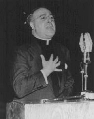 Father Charles Coughlin, leader of the antisemitic...