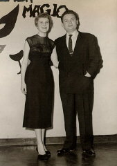 Thomas with his first wife, Dorothy, at the Zeta Tau...
