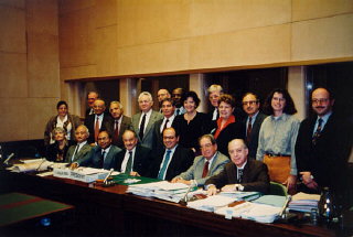 Judge Thomas Buergenthal (top row, fifth from left)...