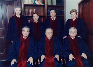 Judge Thomas Buergenthal (front row, right) with other...