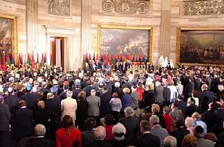 Scene during the 2001 Days of Remembrance ceremony...
