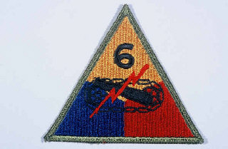 Insignia of the 6th Armored Division.