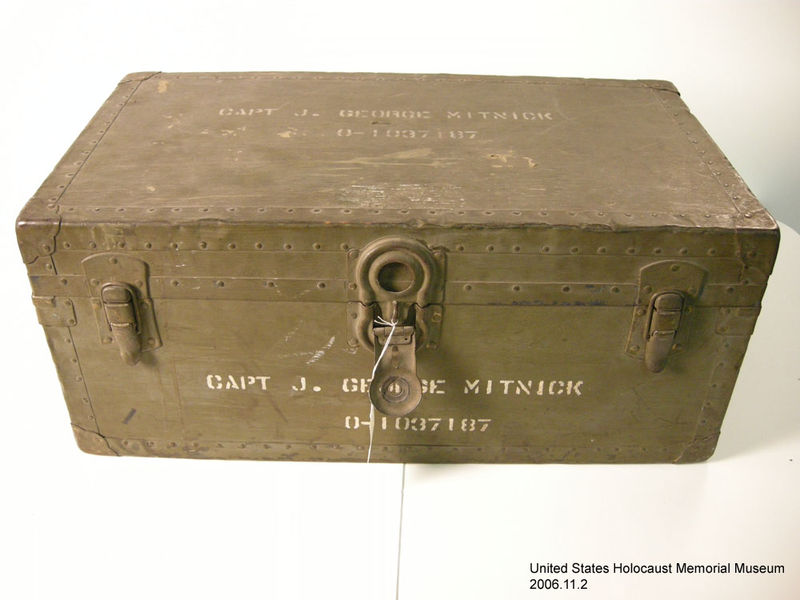 US Army footlocker used by a soldier - Collections Search - United States  Holocaust Memorial Museum