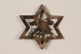 Kovno Ghetto Fire Brigade badge with a Star of David