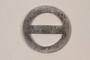 Circular metal D ring with crossbar