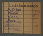 Work assignment slip from the Kovno ghetto for the loading/shipping unit