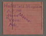 Work assignment slip from the Kovno ghetto issued to men