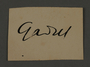 Signature of Fritz Gadiel, head of the Graphics Department in the Kovno ghetto