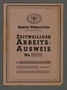 Temporary work-identification papers from the Kovno ghetto workshops