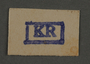 Ink stamp impression from an administrative department of the Kovno ghetto