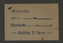 Food card issued by Labor Office of the Kovno ghetto