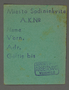 Work assignment slip for the urban gardens issued by the labor office of the Kovno ghetto