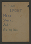 Work assignment slip for work in the first Fort in Kovno