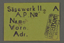 Work assignment slip for Woodcutting from the Kovno ghetto