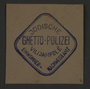 Ink stamp impression of the Jewish Ghetto Police in Kovno, Lithuania