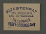Ink stamp impression logo for the Food Office of the Kovno ghetto