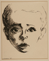 Portrait of a young boy who did not survive drawn postwar by his mother