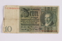 German ten Reichsmark Reischsbanknote