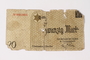 Łódź (Litzmannstadt) ghetto scrip, 20 mark note