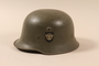 Schutzpolizei [Security police] helmet taken from a captured German by a US soldier