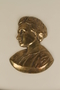 Metal portrait bust of Rosa Luxemburg
