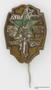 World Congress of Esperanto stickpin with an image of soldier upon a green star owned by a Czech Jewish refugee
