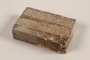 Unused brown soap bar with broken corner imprinted RIF 0667