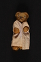 Refugee, a honey brown teddy bear with a pink robe, owned by a young Jewish girl who had lived in hiding as a Catholic