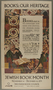 Poster advertising Jewish Book Month based on a print by Arthur Szyk