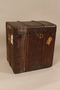 Wooden canvas covered trunk used by Jewish refugees