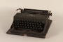 Adler typewriter with fitted case used by a Jewish family in a displaced persons camp