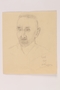 Pencil portrait of his father brought to the US by a Jewish refugee from Vienna
