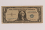 Antisemitic Nazi propaganda leaflet mimicking a US silver certificate found by a US soldier